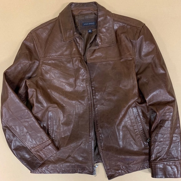Vintage Men’s Banana Republic Leather Jacket - Picture 2 of 5